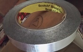 SCOTCH 3M 425 ALUMINUM/FOIL TAPE - 3/4&quot; wide x 60yds - HIGH TEMP THICK M... - £19.67 GBP