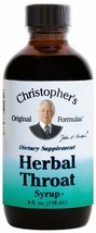 Dr Christopher&#39;s Formula Herbal Throat Syrup, 4 Fluid Ounce - $25.00