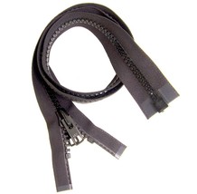 Zipper, 30&quot; Inch, YKK, Vislon, Black, #10, Separating, Metal Tab Slider - $173.10 MXN