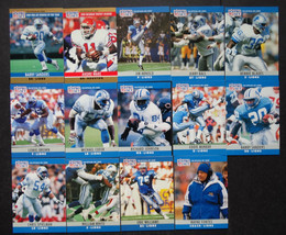 1990 Pro Set Series 1 Detroit Lions Team Set of 14 Football Cards - £3.98 GBP