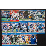 1990 Pro Set Series 1 Detroit Lions Team Set of 14 Football Cards - £3.93 GBP