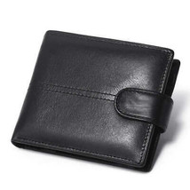 Genuine Leather Mens RFIDBlocking Wallet with Coin Pocket - $33.81