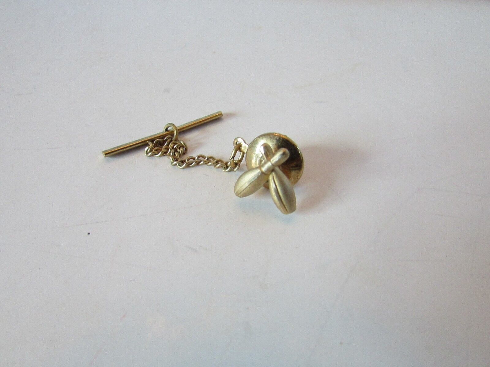 Bowling Pins Tie Tack with Chain L39 - $3.91