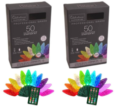 Christmas String Lights LED C6 50-ct 25&#39; ft Multi-Color, Celebrations (2... - $1,200.45 MXN