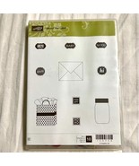 Stampin Up! About the Label Retired Stamp Set Rubber - £26.59 GBP