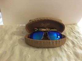 Maui Jim Wiki Wiki Polarized Silver Aviator Sunglasses Blue Lenses Sunglasses  - £223.77 GBP