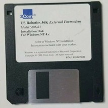 US Robotics 56K Extetnal Fax Modem Model 568603 Installation Diskette Windows NT - £4.70 GBP