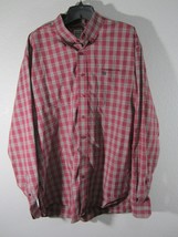 Cinch Button Down Shirt Mens XL Red Plaid Western Long Sleeve Cowboy Cotton  - £9.89 GBP