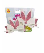 Happy Easter Bunny Tail  Bows Girls Boutique Baby Easter Bunny Ears 3.5 ... - $269.23 MXN