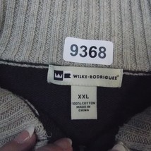 Wilke Rodriguez Sweater Mens XXL Green Lightweight Casual 1/4 Zip Pullover - $22.75