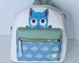 Fairy Tail Happy Mini Backpack Hot Topic Fish Blue White NEW Anime Final... - £69.89 GBP
