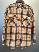 Just Polly Brown Plaid Shacket Women’s Size Medium - £11.96 GBP