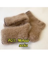 70% Mohair Socks US 7-12 women fluffy socks, Handmade, winter Shaggy Coz... - £14.02 GBP+