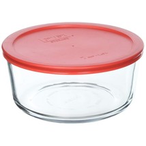 Pyrex 7 Cup Storage Capacity Plus Round Dish with Plastic Cover Sold in Packs of - £46.34 GBP
