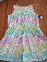 Arizona Girls Size 3XL Palm Leaves Dress-Brand New-SHIPS N 24 Hours - £23.36 GBP