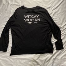 Witchy Woman Long Sleeve T-shirt Tee Top XXXL (22) Black Celebrate Hallo... - €9,42 EUR