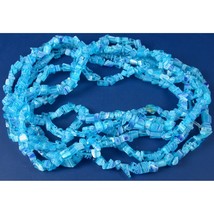 Blue Millefiori Chip Glass Beads Beading Part 2 Strands - £6.92 GBP