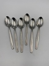 Set of 6 Oneida Stainless Steel CAMLYNN CLEO Place Oval Spoons - £19.97 GBP