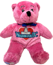 The RGU Group Symbolz Washington DC Plush Beanie Stuffed Pink Bear Souve... - £12.01 GBP