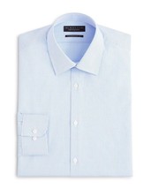 The Men&#39;s Store Textured Micro Grid Check Dress Shirt Blue Graphite-15.5... - $24.99