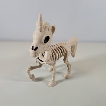 Skeleton Unicorn Figure Bones Play Statue Spooky Decoration Halloween 7&quot;x7&quot; New - £11.00 GBP