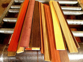 15 Colorful Pieces Mixed Exotic Domestic Species Cutting Board Wood Lumber ~24&quot; - $54.40