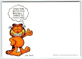 Garfield Cat Postcard Have Fun With This Bill Jim Davis 1978 Unused Orange Kitty - £7.47 GBP