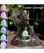 Creative Smoke Waterfall Backflow Incense Burner Dragon Ceramic Décor 7C... - $67.65 CAD
