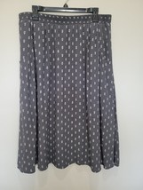 Garnet Hill Midi Skirt Size L Large Gray Skirt With Pockets and Lined - €16,19 EUR