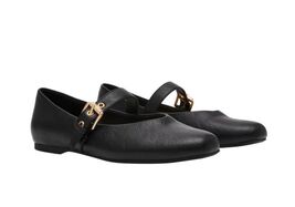 DV by Dolce Vita Womens Shoes Black Flat Buckle Mary Jane Strap Round Toe - $77.53 CAD