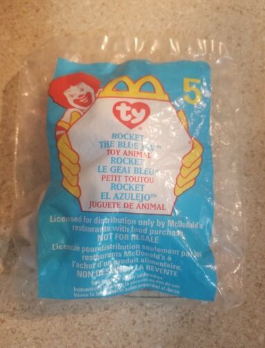Primary image for 1999 McDonald's TY Teenie Beanie Babies Rocket The Blue Jay #5 COMBINED SHIPPING