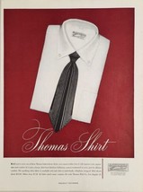 1947 Print Ad Thomas Men&#39;s White Dress Shirts Los Angeles,California - £14.10 GBP