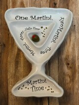 Vintage Martini Glass Shaped Platter / Dish Wall Art Bella Casa by Ganz - $39.58