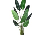 Artificial Bird Of Paradise Plant Fake Tropical Palm Tree For Indoor Out... - £80.36 GBP