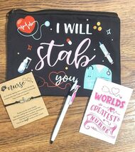 Nurse Cosmetic Bag Including: RN Bracelet, Ballpoint Pen, and Notebook - $13.45