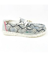 Hey Dude Womens Wendy Jungle Grey Slip On Comfort Lightweight Shoes - $49.95
