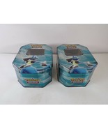 2 Heavily Used Pokémon Diamond and Pearl Lucario Collectors Metal Card T... - $10.64 CAD
