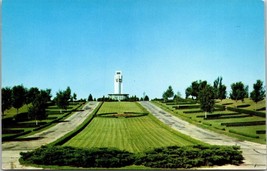 Vintage Postcard Singing Tower Memorial Park Cemetery Sioux City Iowa - £7.01 GBP