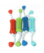 Dog Treat Dispenser with Durable Teeth Cleaning and Cotton Rope Chew Toy... - $17.99