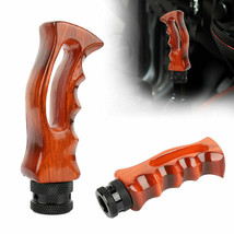 Universal Wood Slotted Pistol Grip Handle Manual Gear Stick Shift Knob Shifter - £10.37 GBP