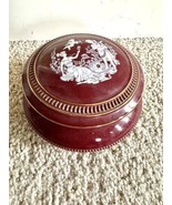 Vintage Hand Made Porcelain Trinket Box with Lid C. Florentine Italy - £15.59 GBP