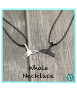 Whale Tail Charm Necklace - Donating Profits to Save Injured Sea Turtles   - £7.84 GBP