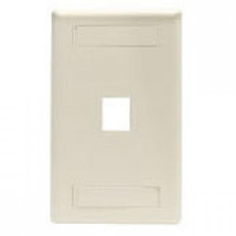 Black Box WPT456 KEYSTONE WALLPLATE - SINGLE-GANG, 1-PORT, OFFICE WHITE,... - $23.55