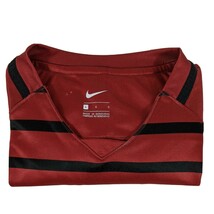 Womens Red Soccer Shirt Large Nike United Striped GA GAP Black - $15.83