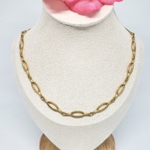 Vintage Sarah Coventry Gold Tone Chain Link Choker Necklace - £14.98 GBP