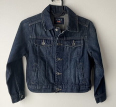 Children’s Place Boys Youth Size S (5/6) Denim Button Up Blue Jean Jacket - £11.62 GBP