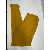 LuLaRoe OS Leggings One Size Solid Gold Skinny Leg High Rise Gym Trainin... - $408.81 MXN