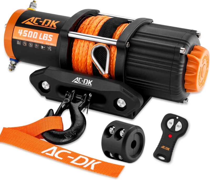 Winch Synthetic Rope Kits,12V Winch with Wireless Remote for off Road Tr... - $270.85
