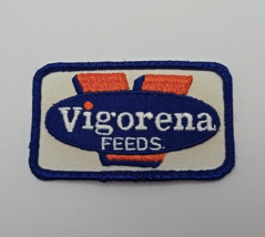 Vintage Vigorena Feeds Farming Livestock Iron On Sew On Embroidered Patc... - $12.59