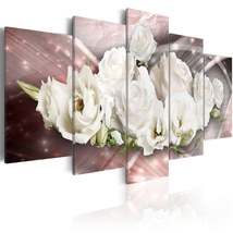 Tiptophomedecor Stretched Canvas Floral Art - Romantic Bouquet - Stretched &amp; Fra - £71.92 GBP+